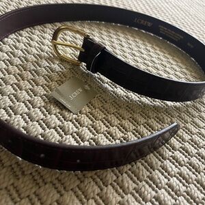 J. Crew Women's Brown Leather Belt